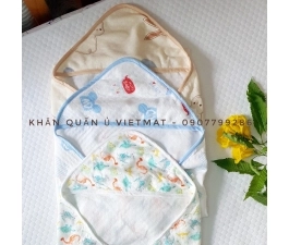 Khăn choàng ủ cho bé Vietmat sợi tre